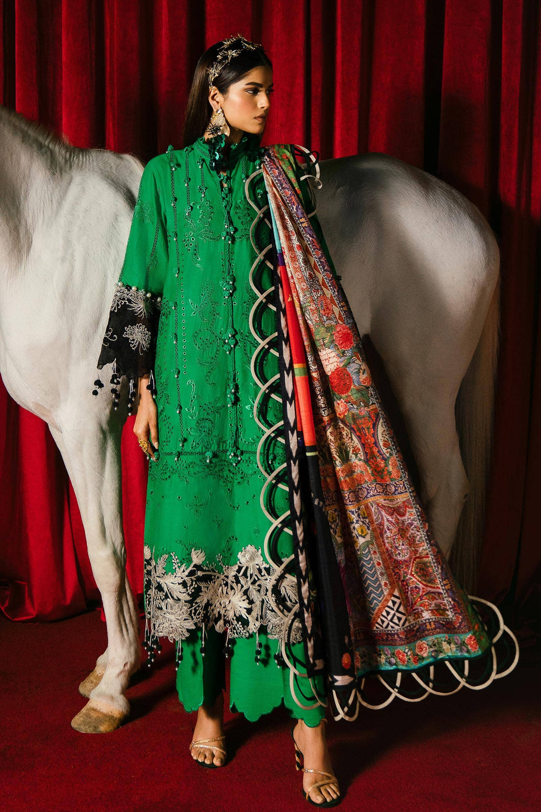 Sana Safinaz | Luxury Collection 24 | L241-001B-3CL - Khanumjan  Pakistani Clothes and Designer Dresses in UK, USA 