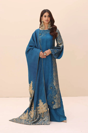 Musferah Saad | Ethereal Embrace | Sapphire Elegance
