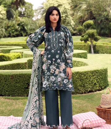 Elaf Premium | Belladore Prints Chiffon 26 |EPA-6B HEATHER