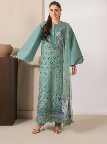 Elaf Premium | E Craft Chikankari 26 |EHC-1B WILLOW