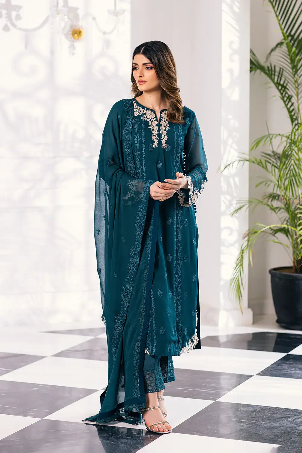 Azure | Embroidered Ensembles 23 | Seaweed - Khanumjan  Pakistani Clothes and Designer Dresses in UK, USA 