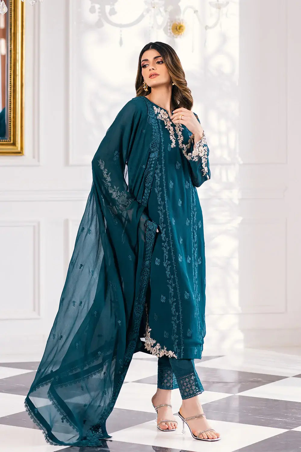 Azure | Embroidered Ensembles 23 | Seaweed - Khanumjan  Pakistani Clothes and Designer Dresses in UK, USA 