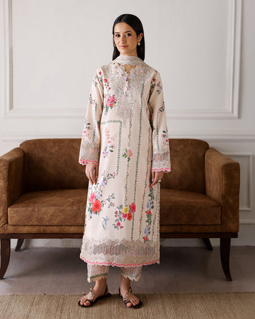 Roheenaz | Sunlit Tales Printed Embroidered Edit | Sunflare Petal