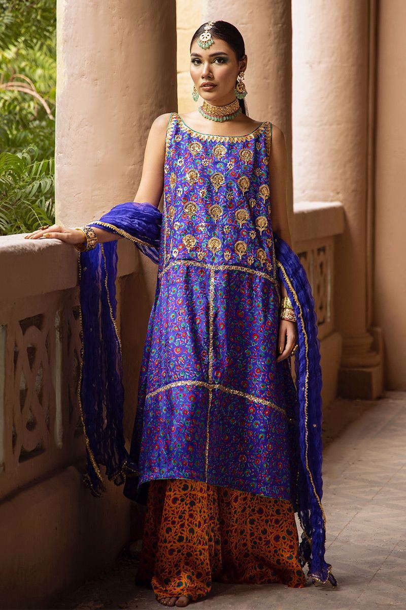 The Pink Tree Company | Wedding Wear | COBALT BLUE - Khanumjan  Pakistani Clothes and Designer Dresses in UK, USA 