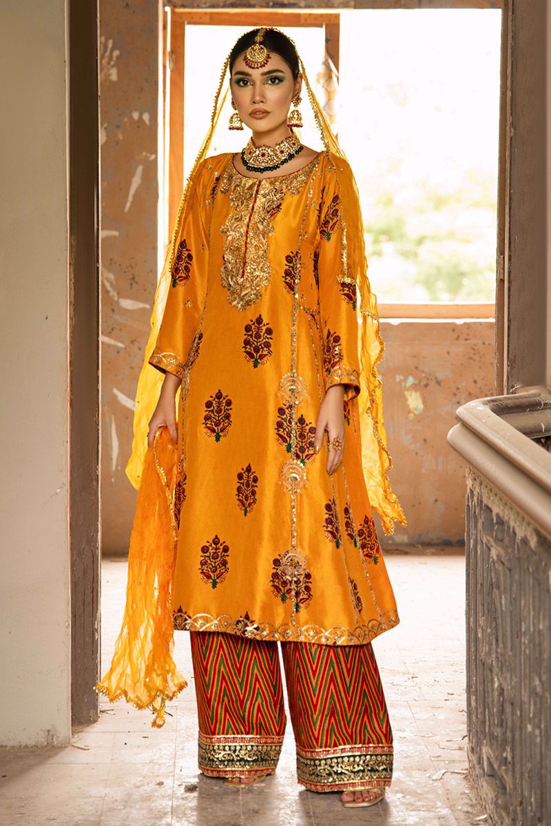 The Pink Tree Company | Wedding Wear | SAFFRON SYMPHONY - Khanumjan  Pakistani Clothes and Designer Dresses in UK, USA 