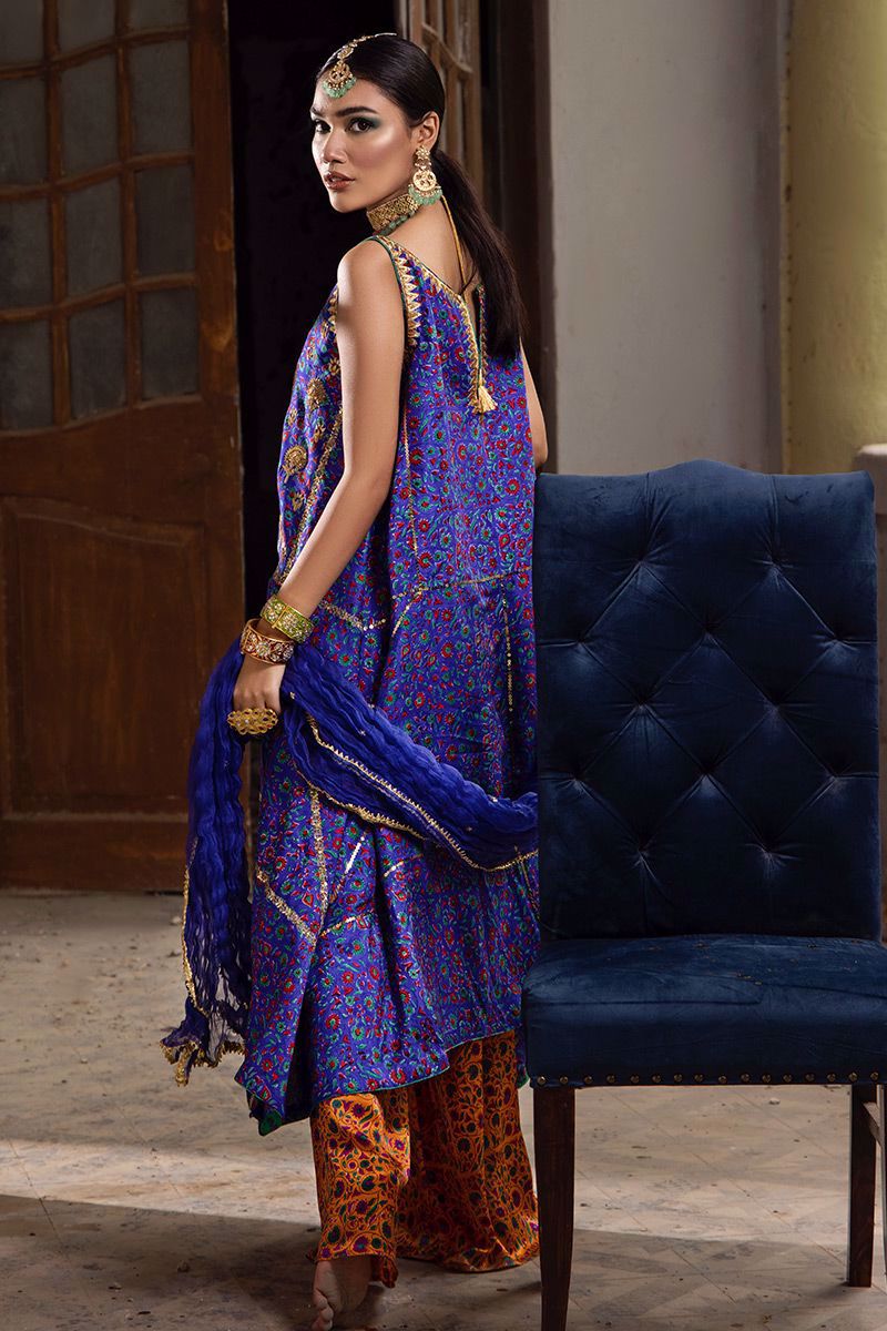 The Pink Tree Company | Wedding Wear | COBALT BLUE - Khanumjan  Pakistani Clothes and Designer Dresses in UK, USA 