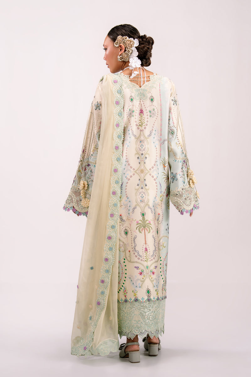 Qalamkar | Luxe Silk 26 | QSL-01 AZURE