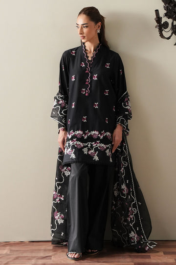 Cross Stitch | Mahiri Embroidered Collection 26 |EBONY MIST