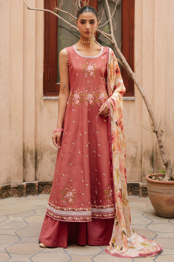 Cross Stitch | Mahiri Embroidered Collection 26 |ROSEATE WHISPER
