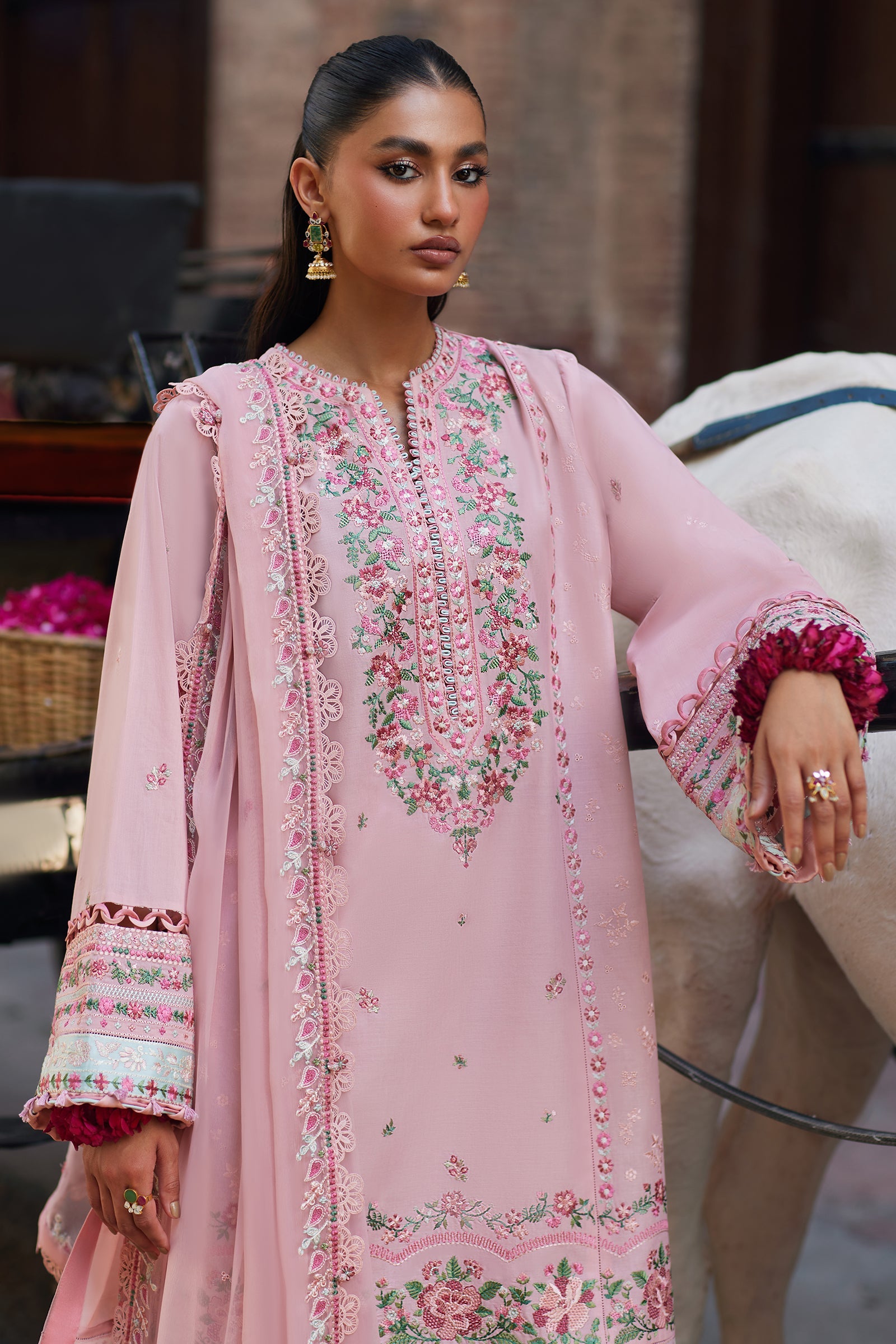 Zaha | Festive Lawn 24 | AYSEL (ZF24-07) - Khanumjan  Pakistani Clothes and Designer Dresses in UK, USA 
