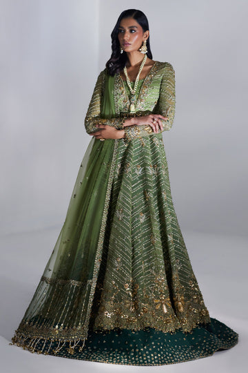 Elan | Luxury Wedding Wears | SCINTILLANT OLIVE (EP-20995)