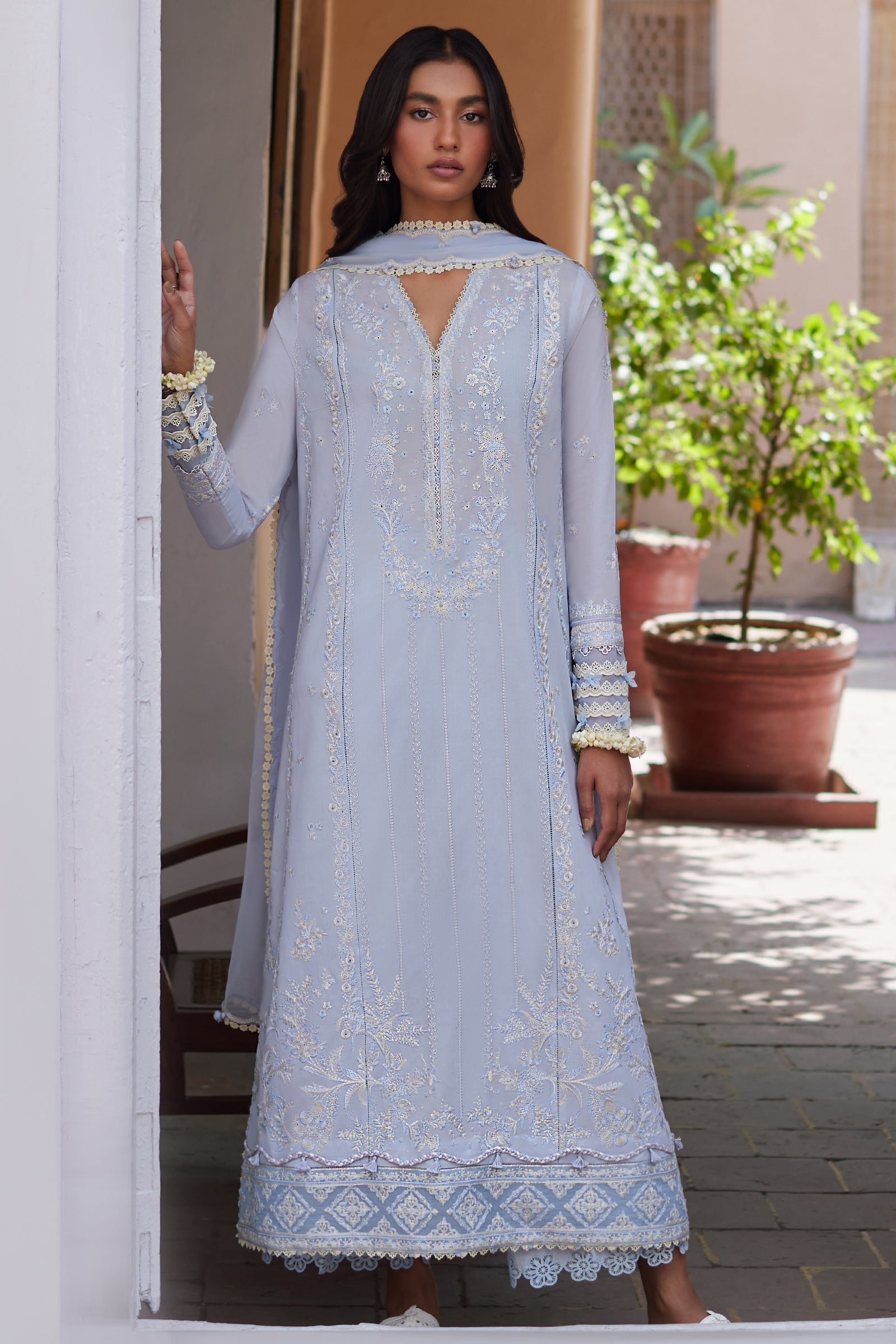 Zaha | Festive Lawn 24 | MIRA (ZF24-01) - Khanumjan  Pakistani Clothes and Designer Dresses in UK, USA 