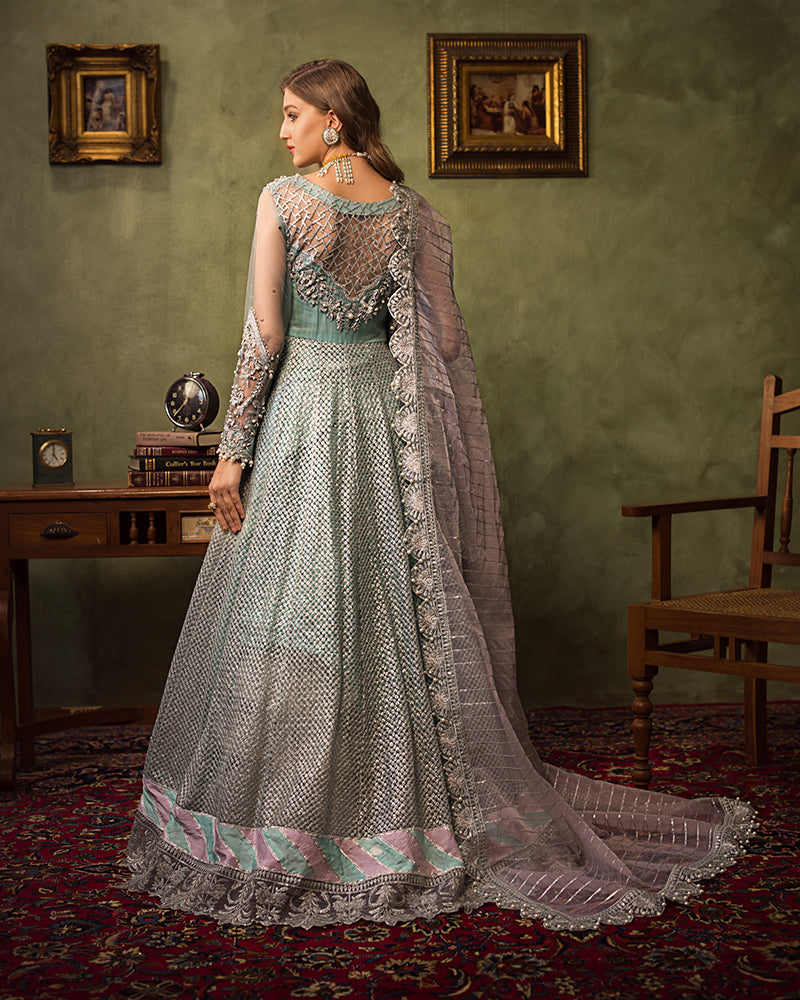 Ain | Aroosh Luxury Formals 24 | AR-89 CHASHM (Aqua Blue)