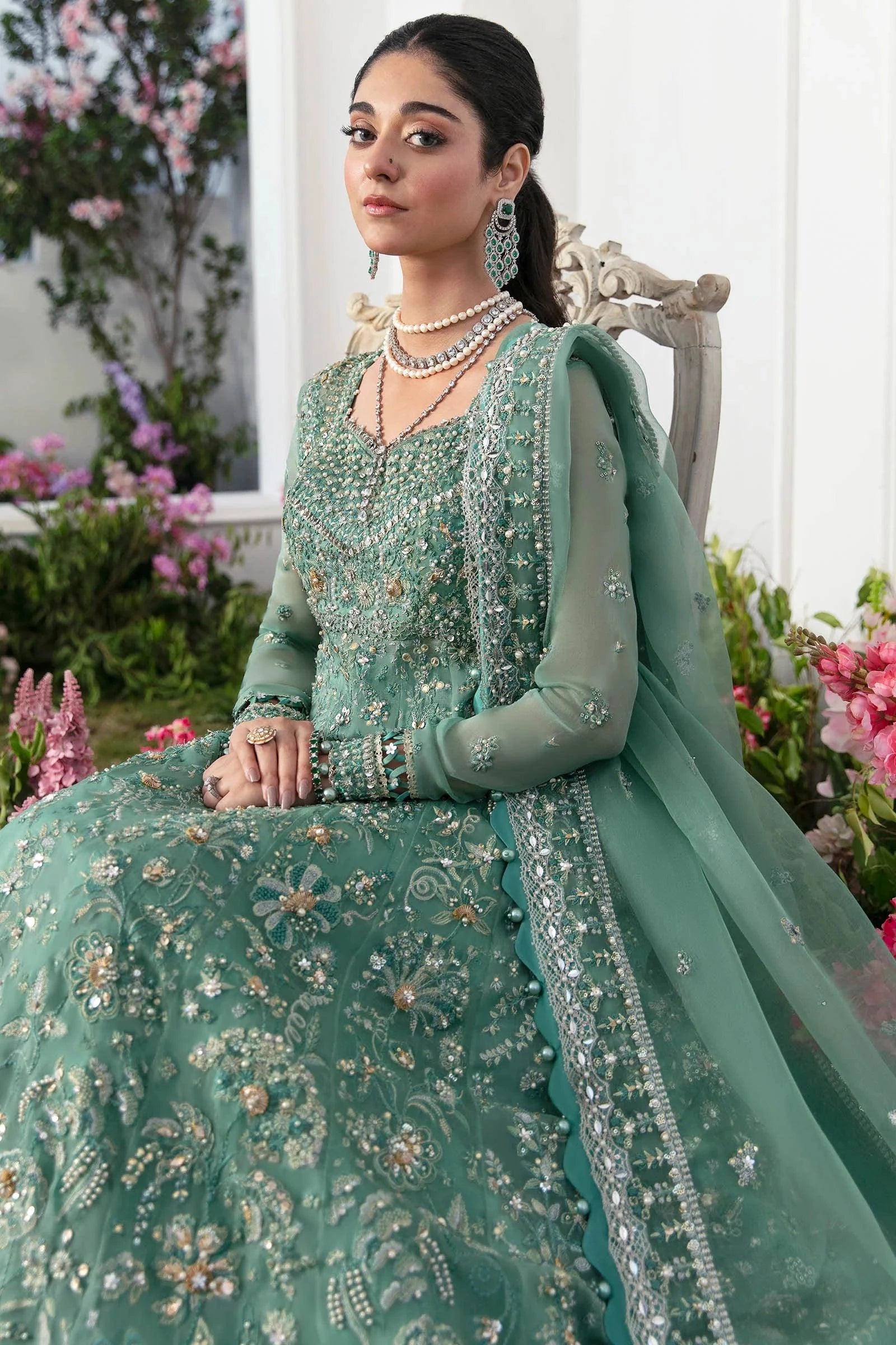 Zaha | Gossamer Formals 23 | MELTEM (ZC23-07) - Khanumjan  Pakistani Clothes and Designer Dresses in UK, USA 