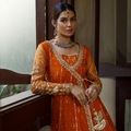 Wahajmkhan | Bahar Begum Formals | SAPPHIRE BURNT ANGARKHA - Khanumjan  Pakistani Clothes and Designer Dresses in UK, USA 