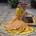Wahajmkhan | Bahar Begum Formals | MUSTARD LAYERED LEHNGA CHOLI - Khanumjan  Pakistani Clothes and Designer Dresses in UK, USA 