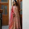 Wahajmkhan | Bahar Begum Formals | PEACH CORAL BAHAR OUTFIT - Khanumjan  Pakistani Clothes and Designer Dresses in UK, USA 