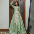 Wahajmkhan | Bahar Begum Formals | MINT BAHAR LEHNGA - Khanumjan  Pakistani Clothes and Designer Dresses in UK, USA 