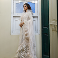 Wahajmkhan | Bahar Begum Formals | IVORY SARI PANTS - Khanumjan  Pakistani Clothes and Designer Dresses in UK, USA 