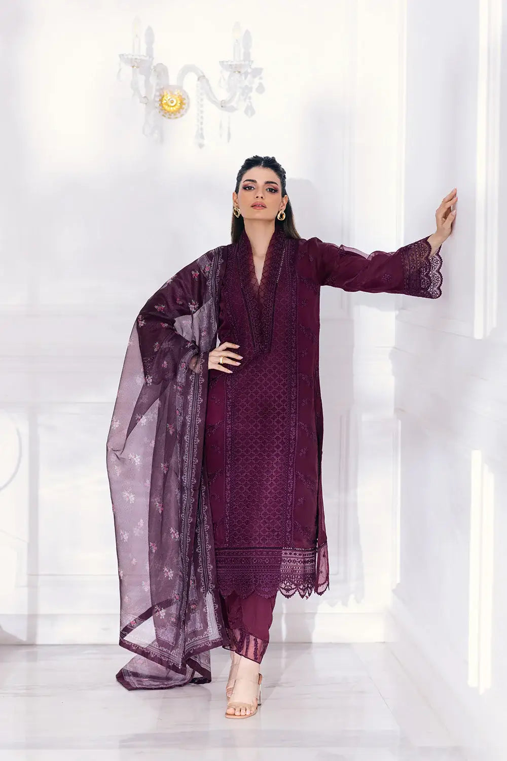 Azure | Embroidered Ensembles 23 | Vintage Rose - Khanumjan  Pakistani Clothes and Designer Dresses in UK, USA 