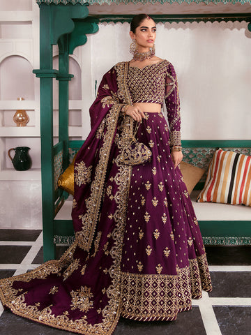 Gulaal | Wedding Formals | SHAZMINAH GL-WS-22V1-31 (LEHNGA AND CHOLI)