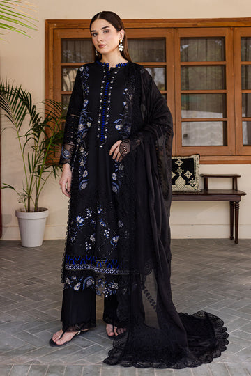 Marjjan | Aangan Embroidered Viscose |  PEV-21 B (BLACK)