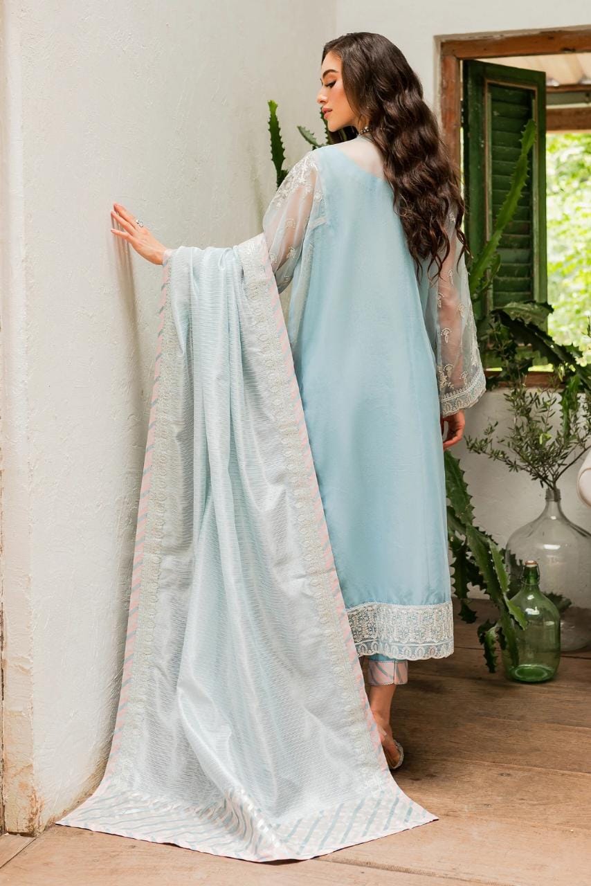 Maryum N Maria | Sorina Luxury Chiffon 23 | Sky Light (MW23-502) - Khanumjan  Pakistani Clothes and Designer Dresses in UK, USA 