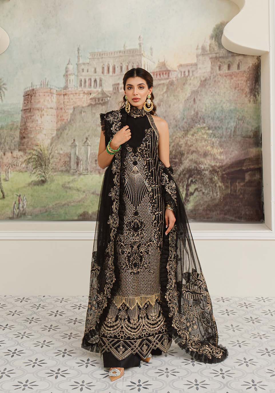 Zarqash | Rubaai Wedding Festive 23 | Lila - Khanumjan  Pakistani Clothes and Designer Dresses in UK, USA 