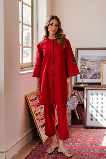 Sahar | Pret Essentials Winter 25 | Scarlet Flame