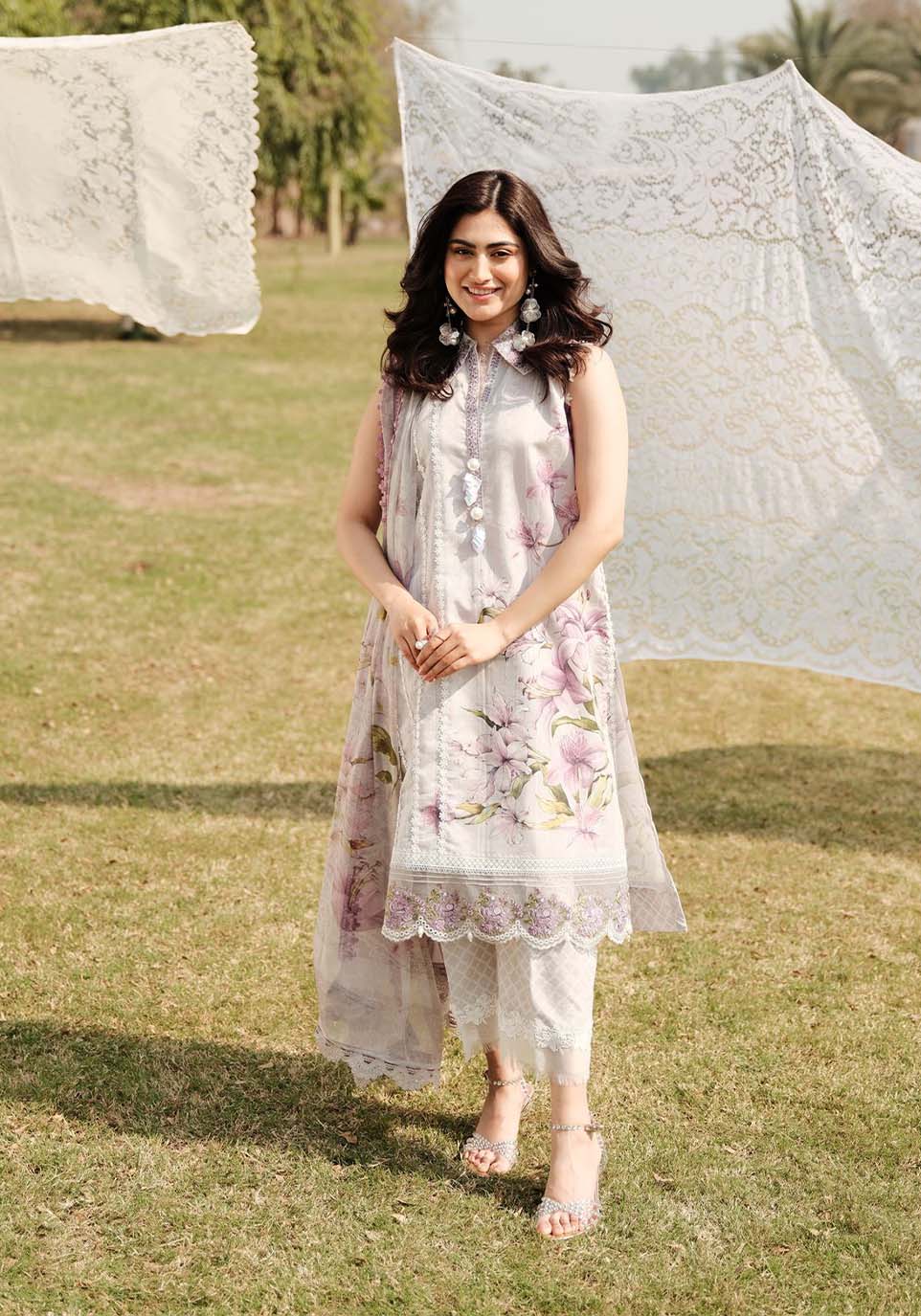 Zarqash | Luxe Lawn 24 | ZQ 3 - Khanumjan  Pakistani Clothes and Designer Dresses in UK, USA 