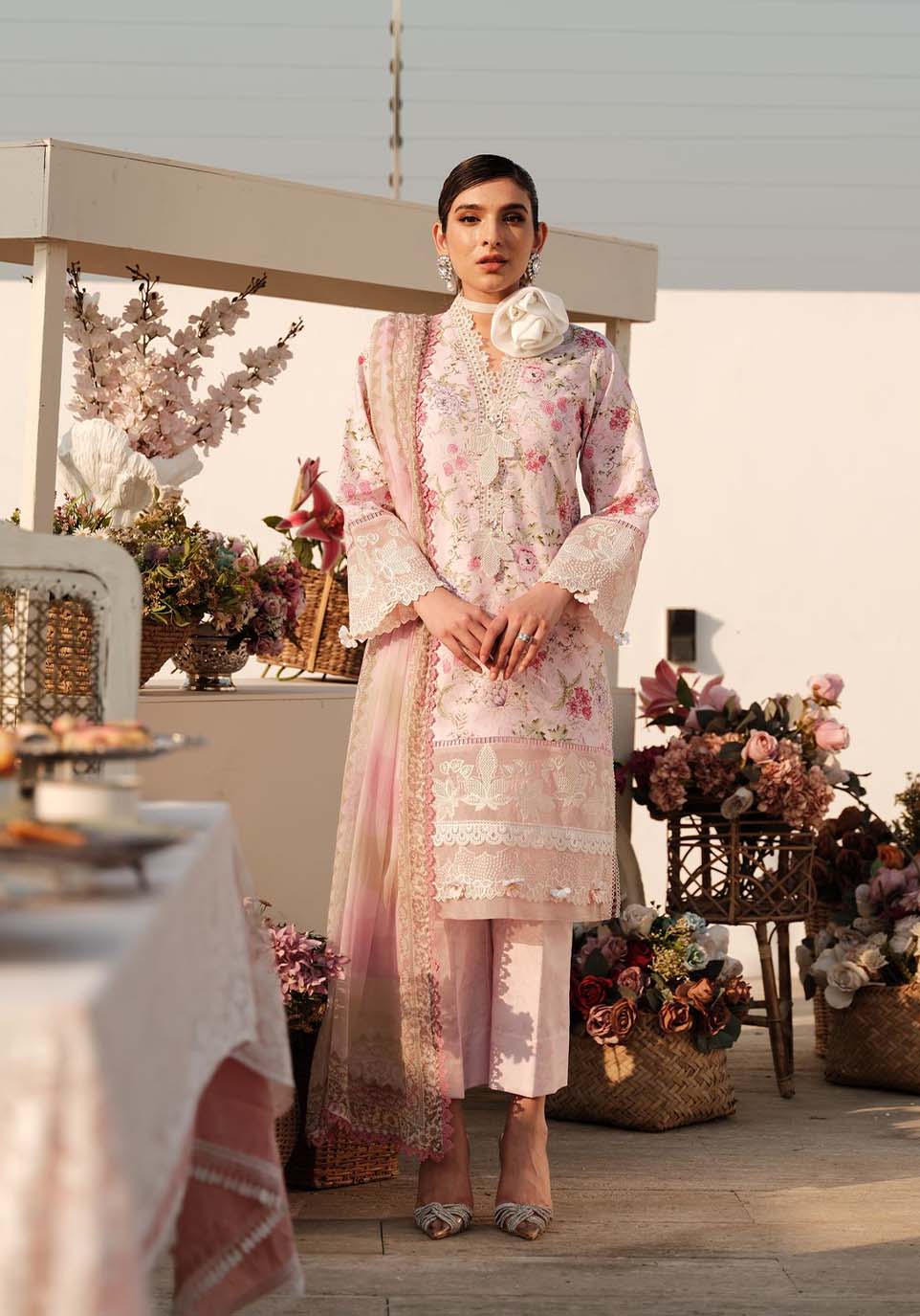 Zarqash | Luxe Lawn 24 | ZQ 12 - Khanumjan  Pakistani Clothes and Designer Dresses in UK, USA 