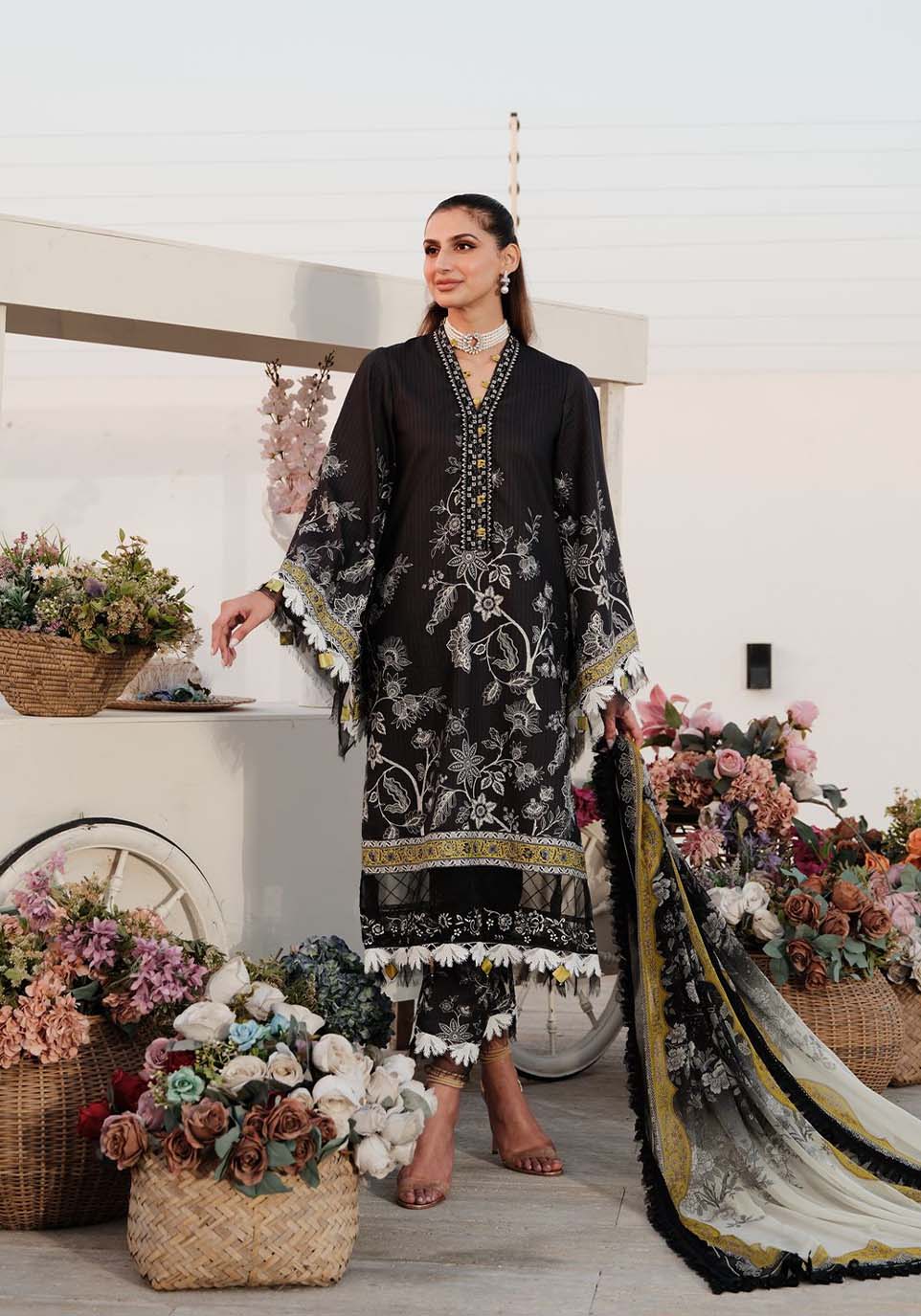 Zarqash | Luxe Lawn 24 | ZQ 14 - Khanumjan  Pakistani Clothes and Designer Dresses in UK, USA 