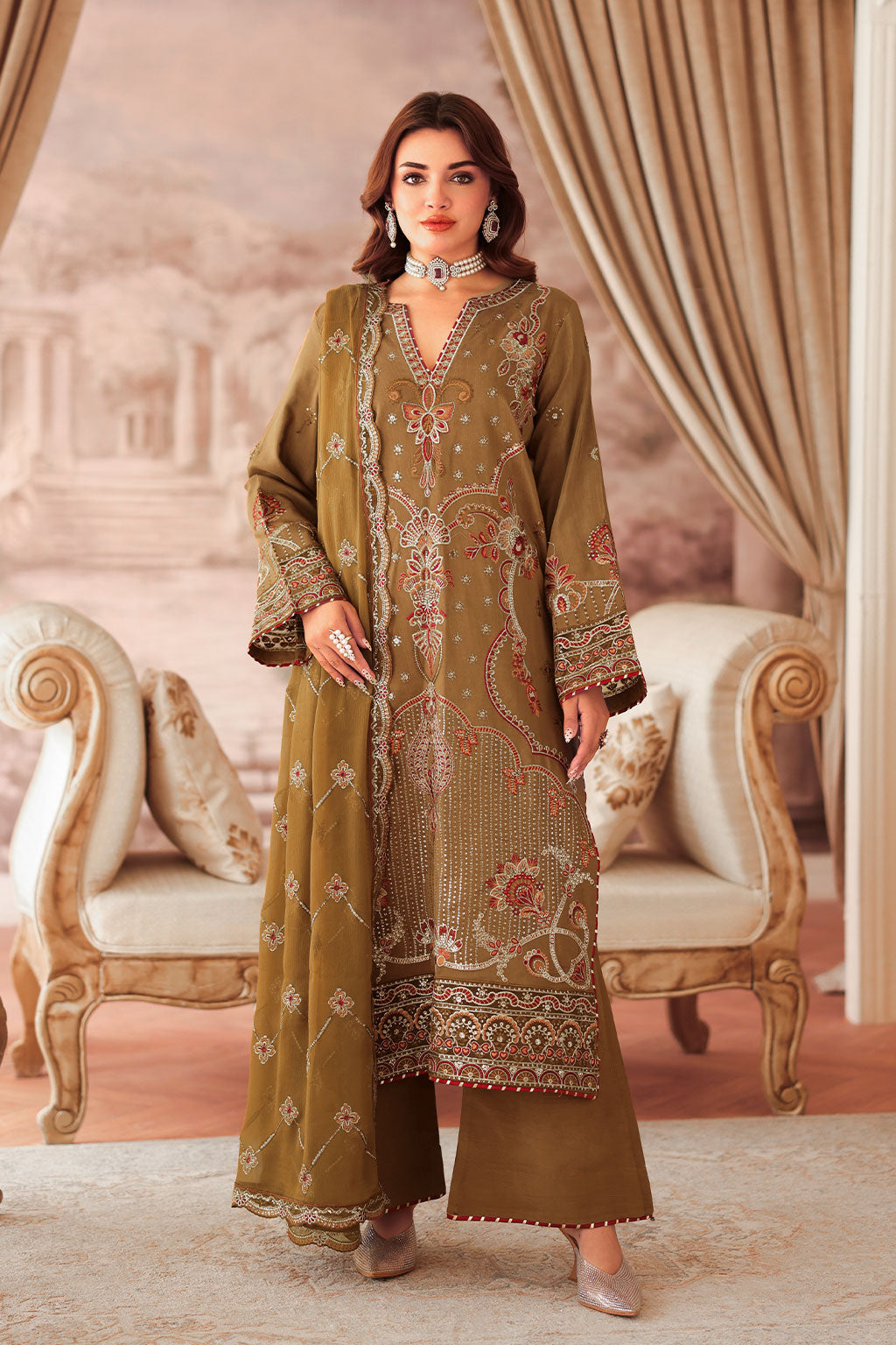 Ramsha | Aangan Luxury Raw silk | AA-210