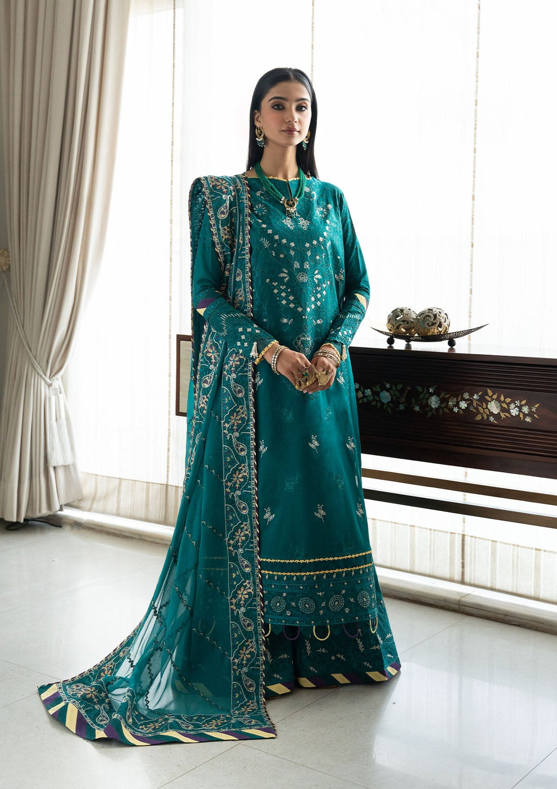 Aik Atelier | Samah Lawn 24 | LOOK 04 - Khanumjan  Pakistani Clothes and Designer Dresses in UK, USA 