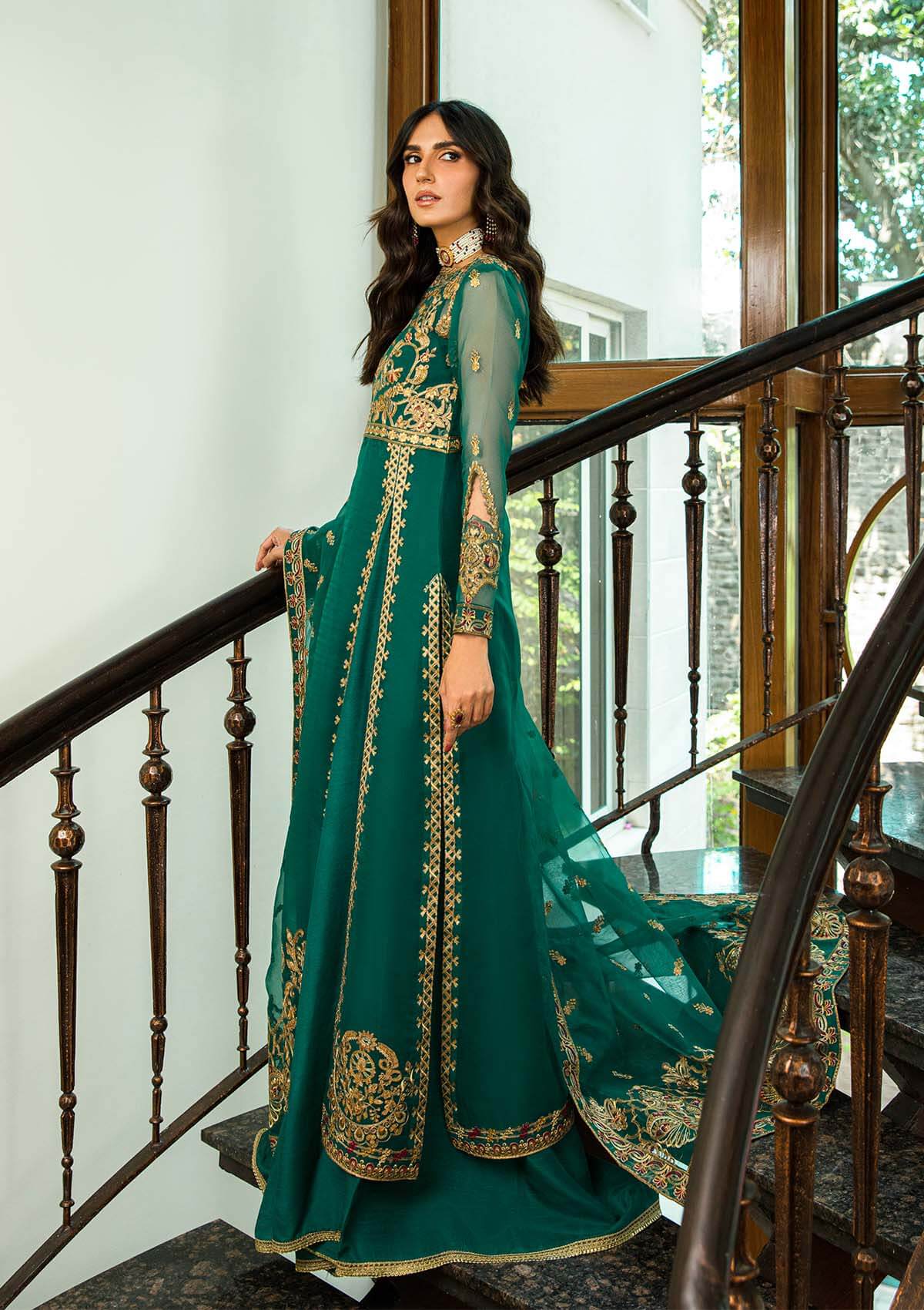 Aik Atelier | Formals Collection | GLOSSIER - LOOK 01 - Khanumjan  Pakistani Clothes and Designer Dresses in UK, USA 