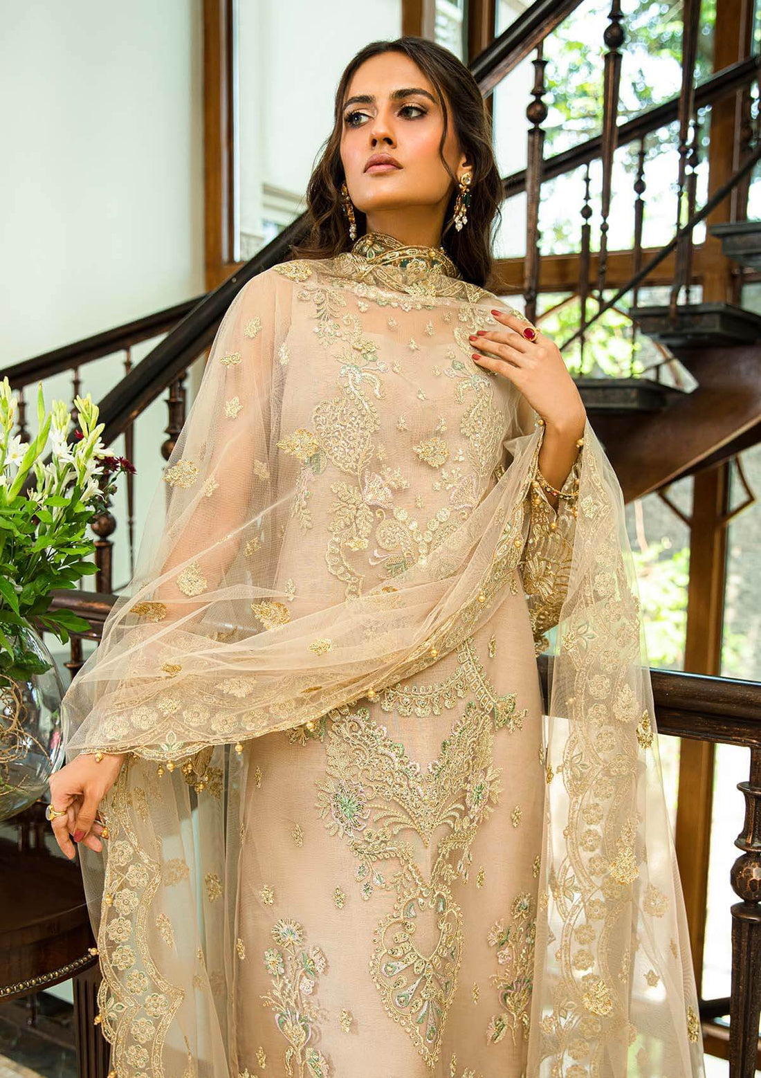 Aik Atelier | Formals Collection | GLOSSIER - LOOK 02 - Khanumjan  Pakistani Clothes and Designer Dresses in UK, USA 