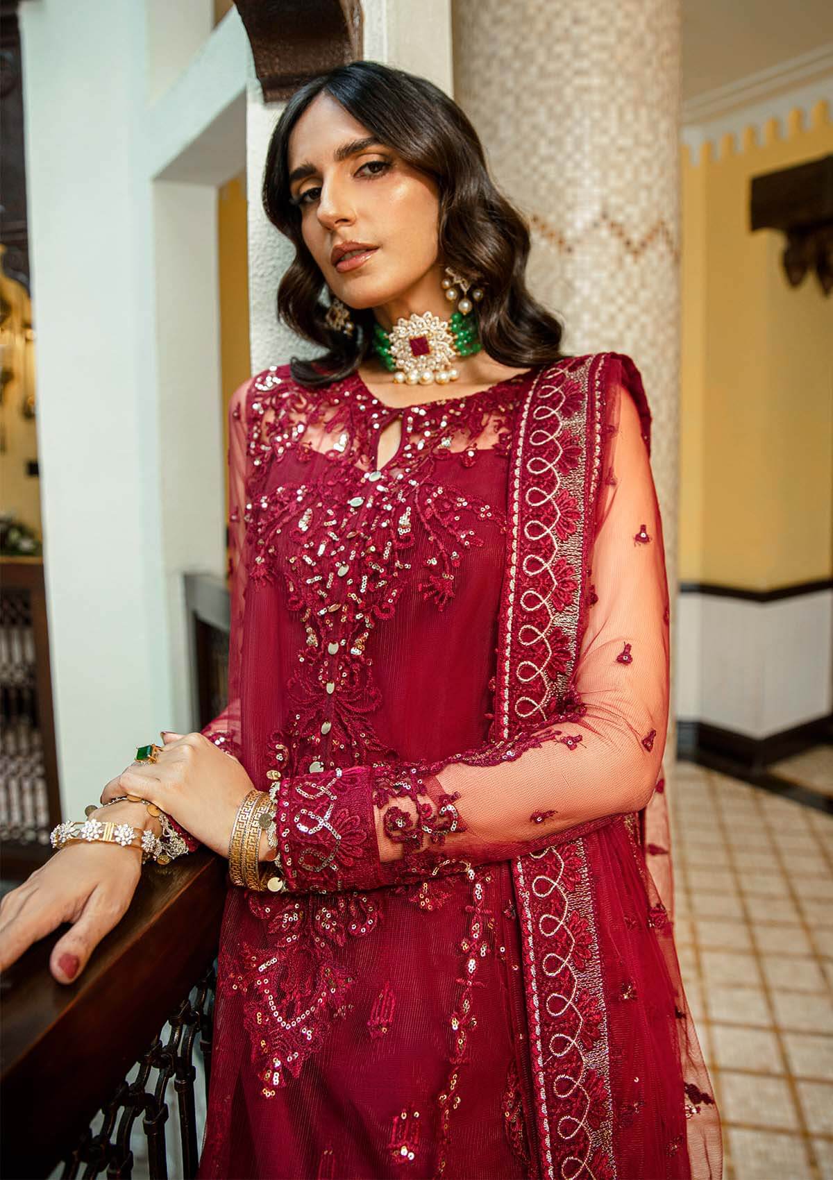 Aik Atelier | Formals Collection | GLOSSIER - LOOK 03 - Khanumjan  Pakistani Clothes and Designer Dresses in UK, USA 