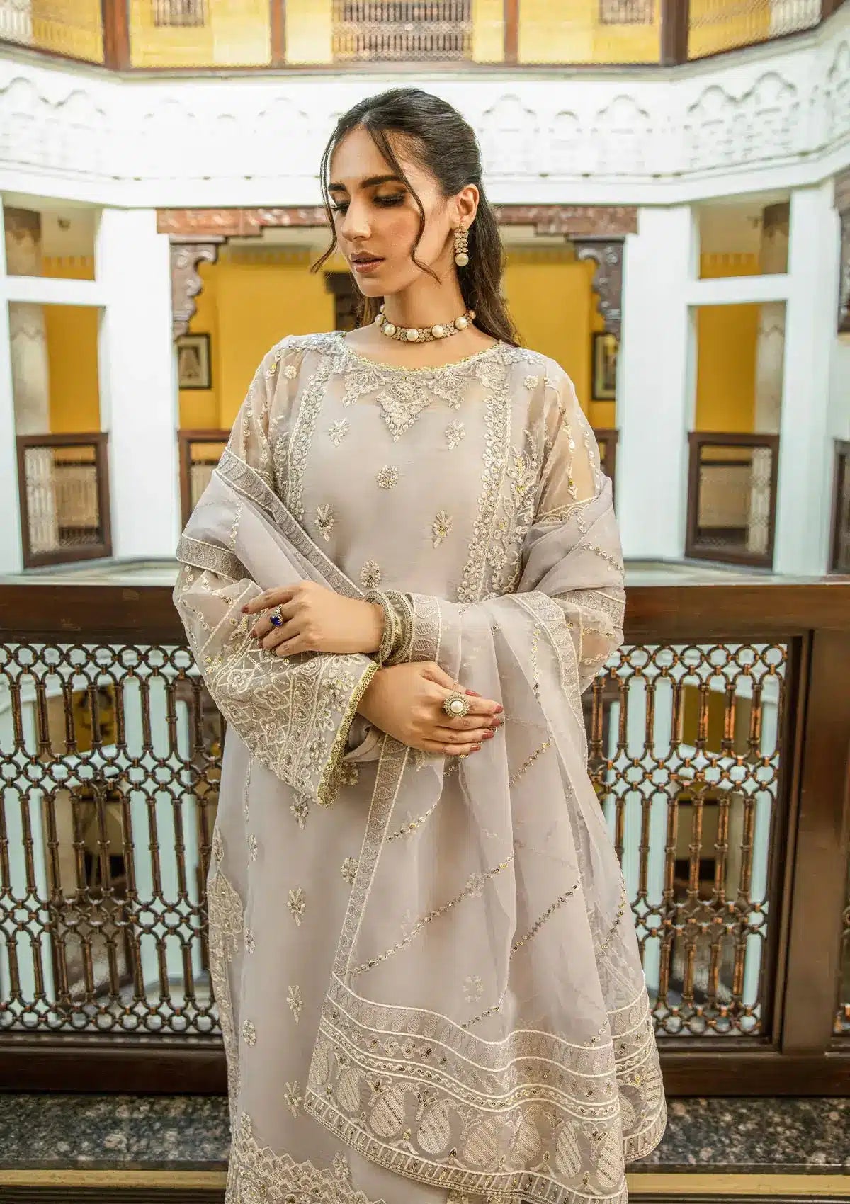 Aik Atelier | Formals Collection | GLOSSIER - LOOK 07 - Khanumjan  Pakistani Clothes and Designer Dresses in UK, USA 