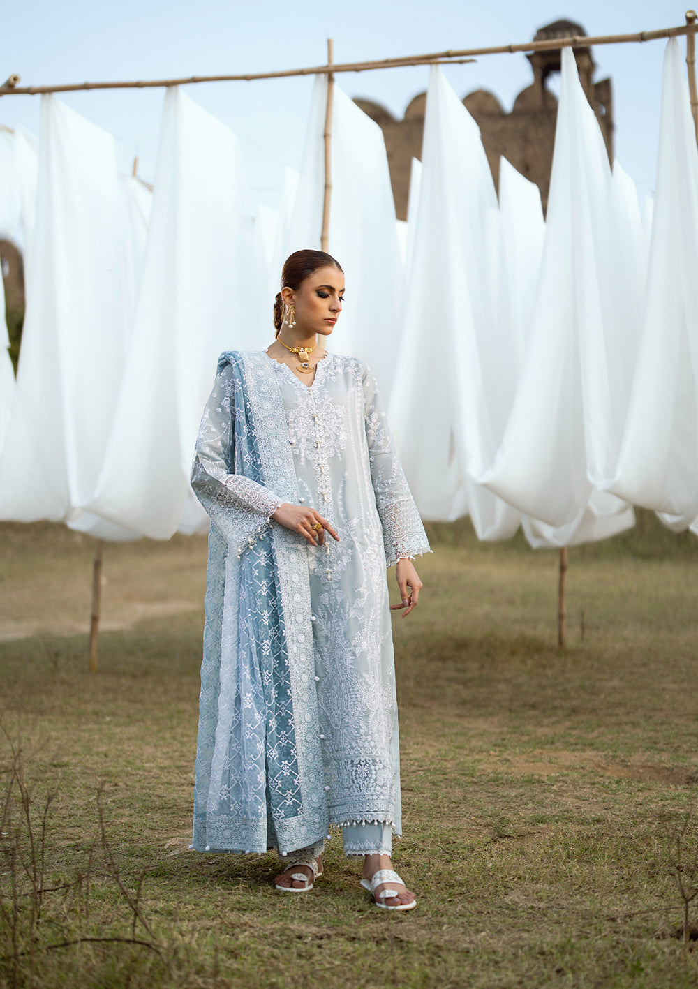 Aik Atelier | Pardes Lawn 24 | LOOK 05 - Khanumjan  Pakistani Clothes and Designer Dresses in UK, USA 