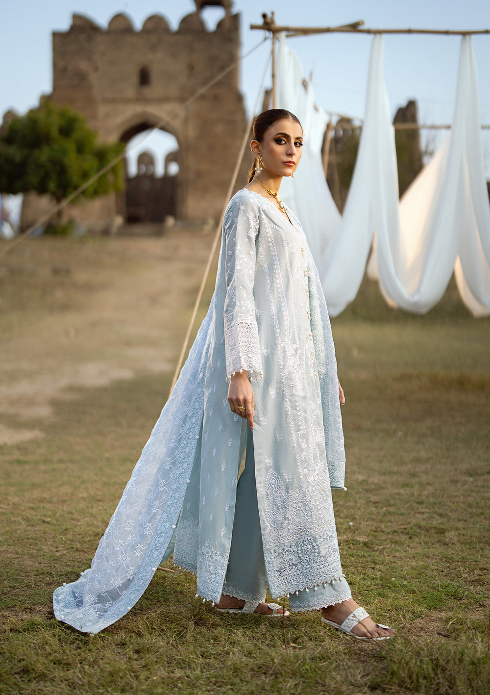 Aik Atelier | Pardes Lawn 24 | LOOK 05 - Khanumjan  Pakistani Clothes and Designer Dresses in UK, USA 