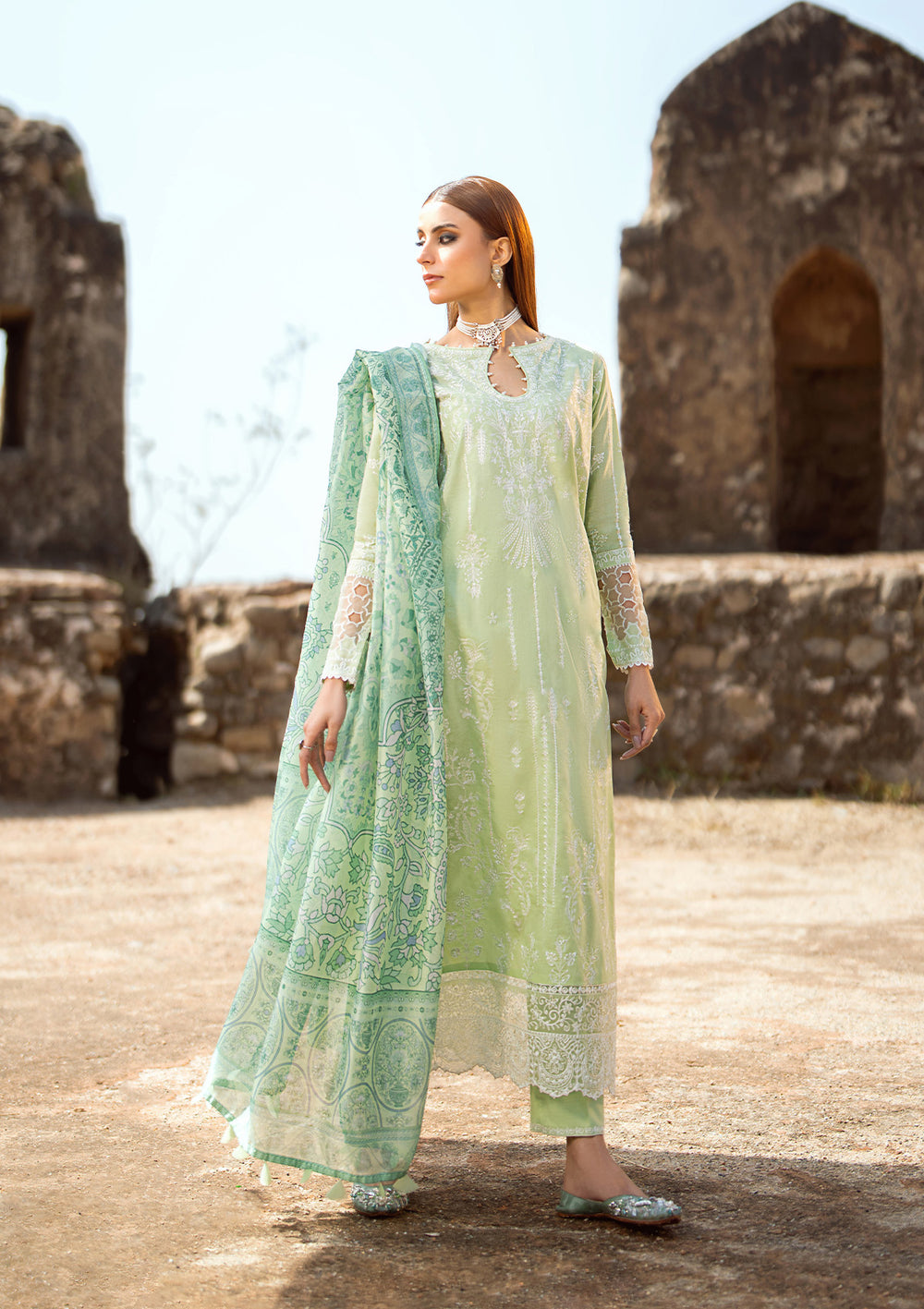 Aik Atelier | Pardes Lawn 24 | LOOK 02 - Khanumjan  Pakistani Clothes and Designer Dresses in UK, USA 