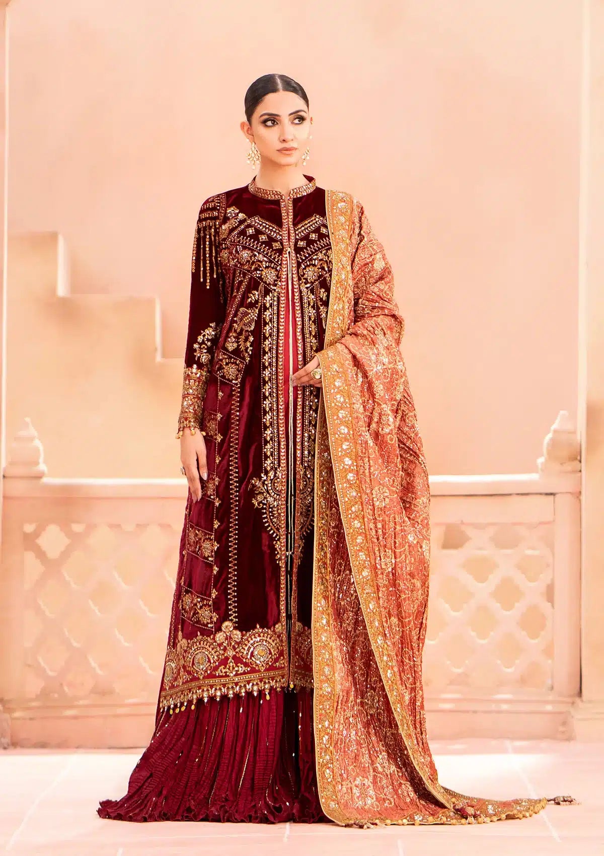 Aik Atelier | Zardozi Velvet 23 | 03 - Khanumjan  Pakistani Clothes and Designer Dresses in UK, USA 