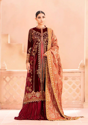 Aik Atelier | Zardozi Velvet 23 | 03 - Khanumjan  Pakistani Clothes and Designer Dresses in UK, USA 