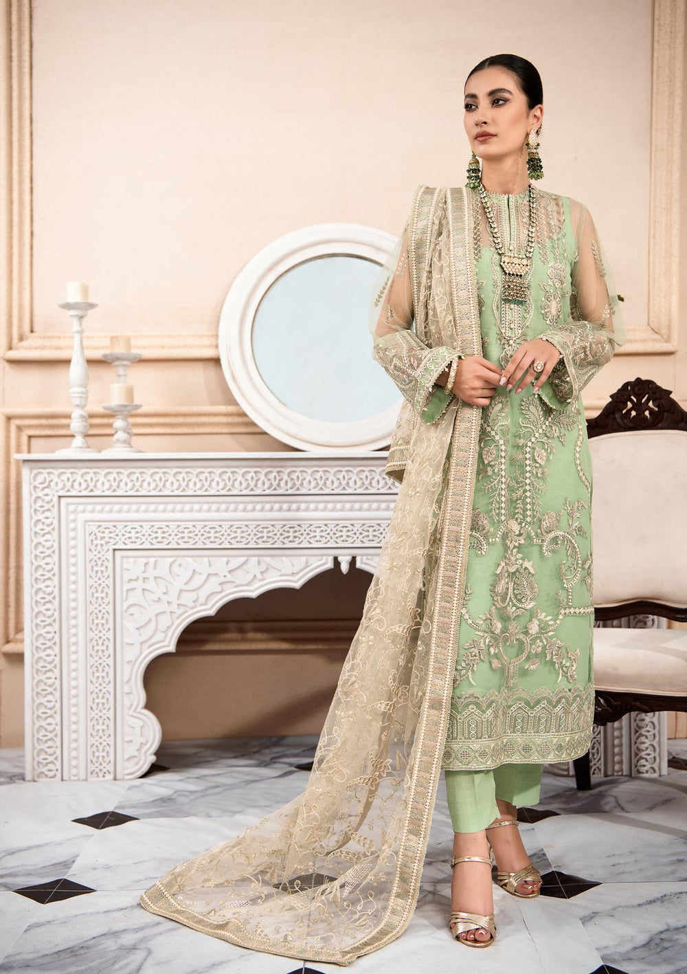 Aik Atelier | Formals Collection | LUMIERE - LOOK 03 - Khanumjan  Pakistani Clothes and Designer Dresses in UK, USA 