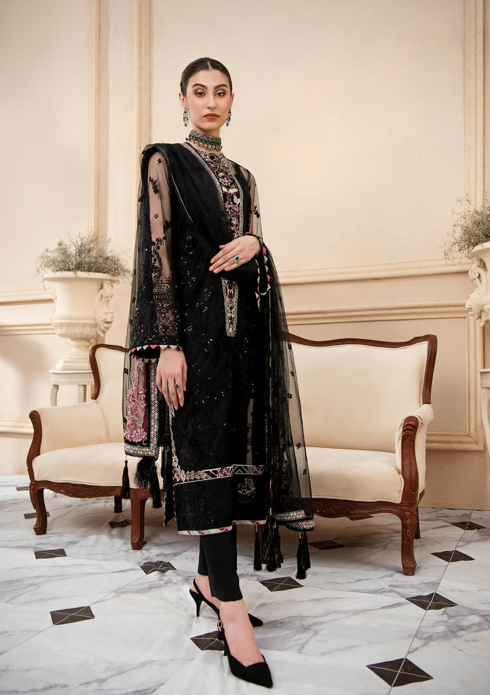 Aik Atelier | Formals Collection | LUMIERE - LOOK 02 - Khanumjan  Pakistani Clothes and Designer Dresses in UK, USA 