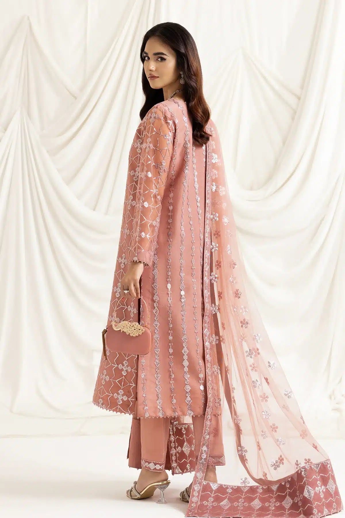 Alizeh | Dua Formals 23 | DUA-V02D04B-NAZIK(PINK) - Khanumjan  Pakistani Clothes and Designer Dresses in UK, USA 