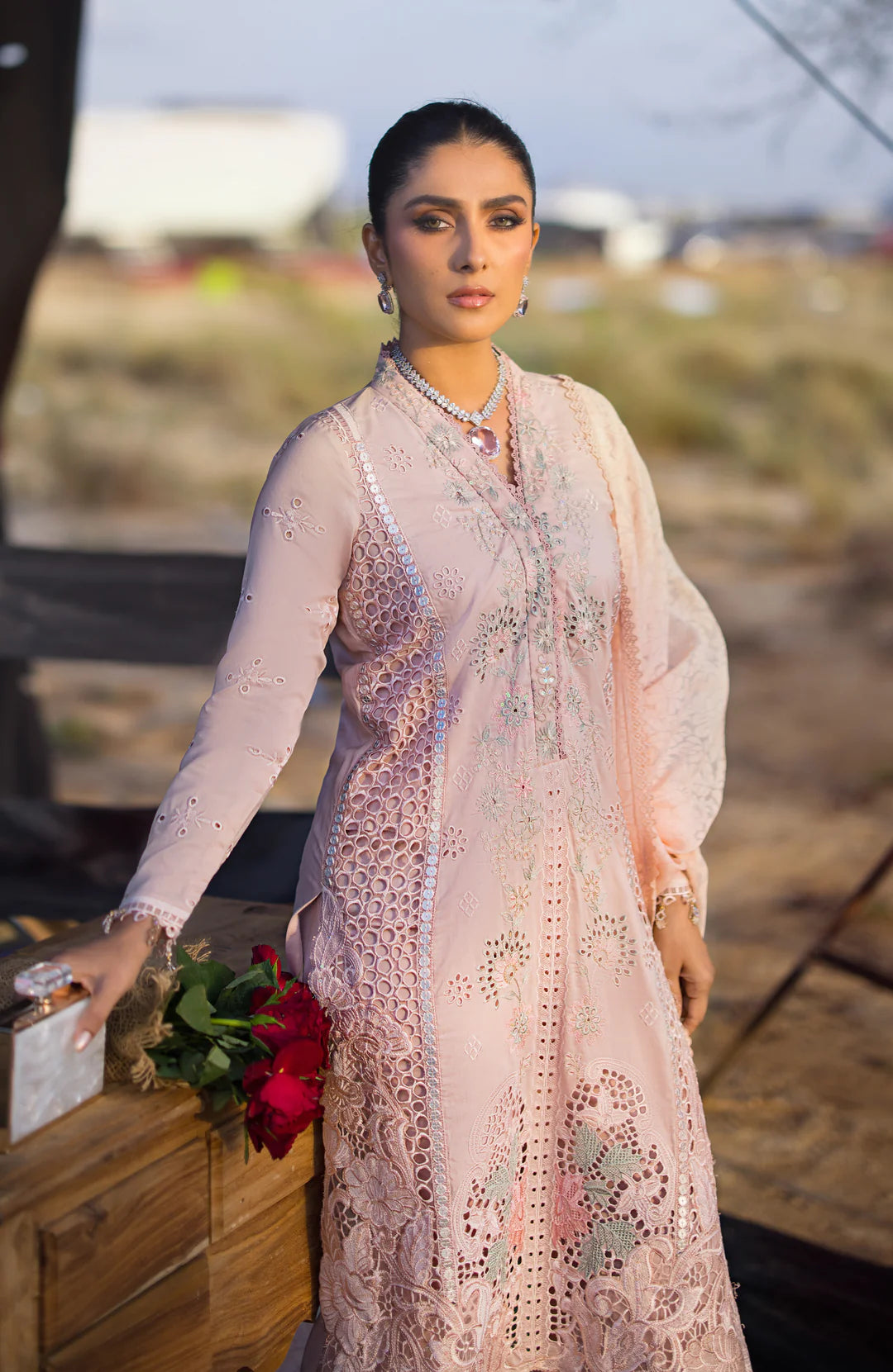 Alzohaib | Mahiymaan Luxury Lawn | MLL-Rose Gold - Khanumjan  Pakistani Clothes and Designer Dresses in UK, USA 