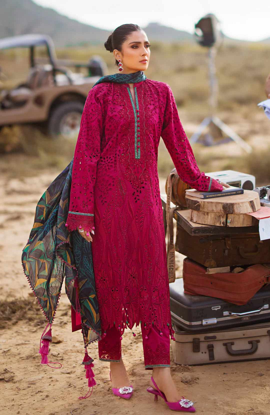 Alzohaib | Mahiymaan Luxury Lawn | MLL- Regal Rasberry - Khanumjan  Pakistani Clothes and Designer Dresses in UK, USA 