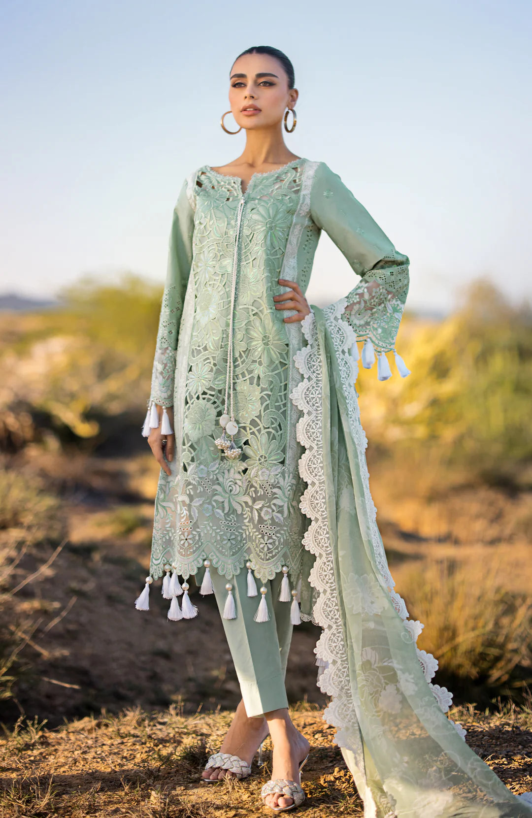 Alzohaib | Mahiymaan Luxury Lawn | MLL-Meadow Mint - Khanumjan  Pakistani Clothes and Designer Dresses in UK, USA 