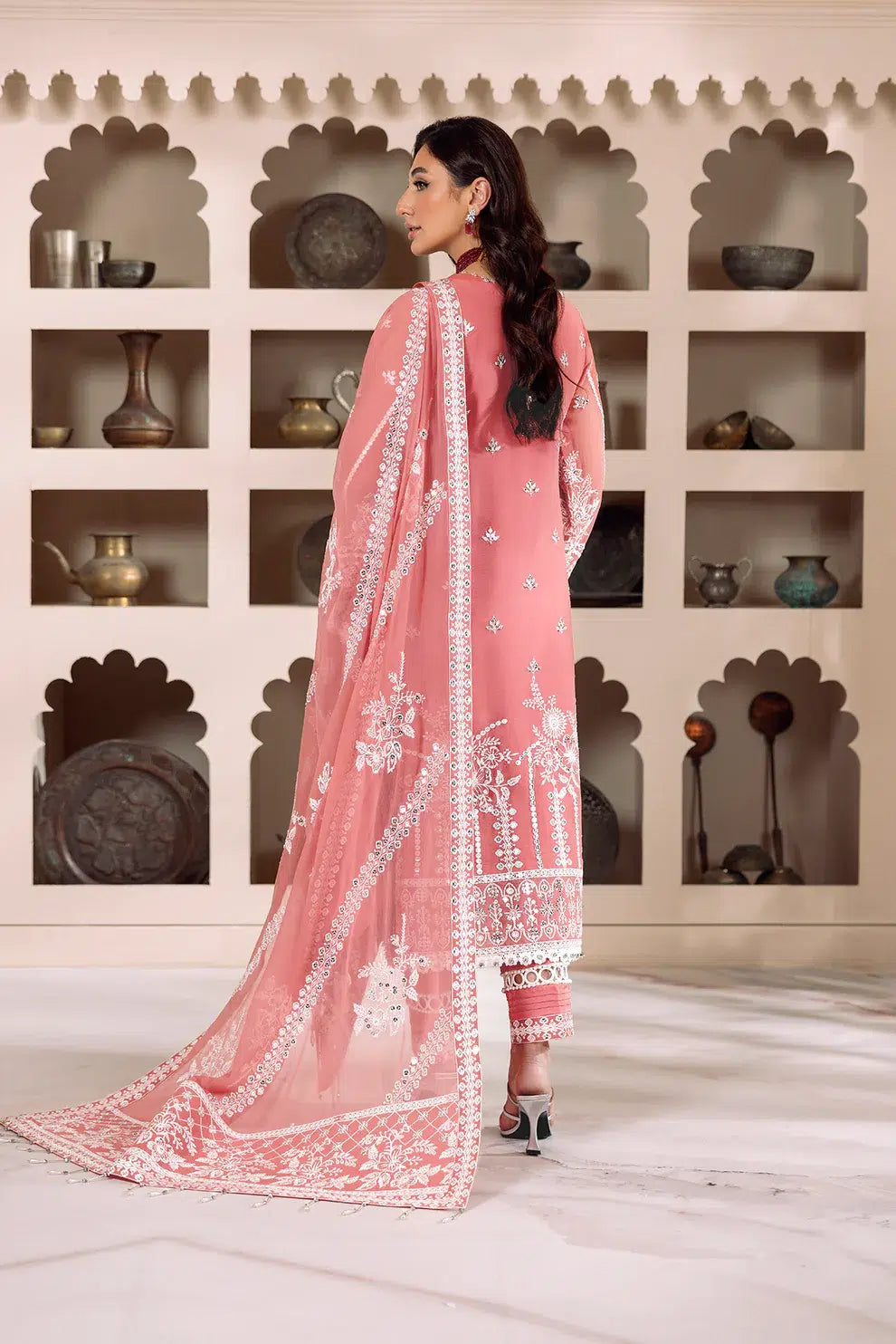 Alizeh | Dua Formals 23 | DUA-V01D04B- MEHRUNISA ( PINK ) - Khanumjan  Pakistani Clothes and Designer Dresses in UK, USA 